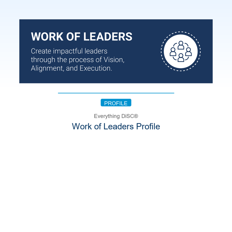 Everything DiSC Work of Leaders Profile